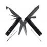Mini Outdoor Knife Folding Scissors Screwdriver Combination Tool – Black
