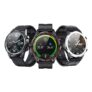 Fobase Magic Smart Watch DIY Watch Bezel Fat Burning Exercise Mode Body Temperature Monitor 24 Sports Modes 30 Days Standby 24H Dynamic Heart Rate Monitor – Black