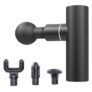 Mini Aluminum Alloy Fascia Gun USB Portable Charging Muscle Relaxer Electric Muscle Massager – Black