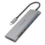 LENTION CB-TP-C36bHCR 7-in-1 Multifunctional Hub Docking Station – Gray