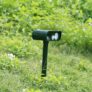 Outdoor Solar Ultrasonic Animal Repeller Cat Bird Dog Snake Repellent – Army Green Ultrasonic Solar