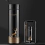 450ml Vacuum Thermos 24 Hours Insulation Intelligent Temperature Display Mug LED Touch Screen Water Bottle – Black