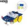 HESAI D2-1 Intelligent Tracking Line Smart Car Kit TT Motor Smart Patrol Automobile Parts DIY