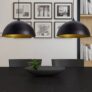 Ceiling Lights 2 pcs Adjustable Height Semi-spherical