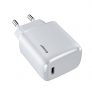 Essager 20W Quick Charge 3.0 USB Charger For iPhone 12 Pro Max Mini Quick Charge 3.0 QC PD USBC USB-C Fast Charging Travel Wall Charger – White Type-c Port China EU