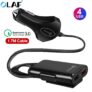 OLAF QC3.0 2 USB Car Charger Fast Charging TPU Quick Charging Safe Protcetion – Black Universal