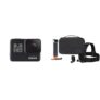 GoPro HERO7 Black — Caméra numérique embarquée étanche avec écran tactile, vidéo HD 4K, photos 12 MP, diffusion en direct et stabilisation intégrée + Aktes-001 Compact Coque officielle