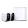 Caméras de sécurité sans Fil eufy Security eufyCam E – Base + 2 caméras, autonomie d’un an, vidéo 1080p, Alarme 100dB, Carte microSD 16GB, Audio bidirectionnel, étanche IP65