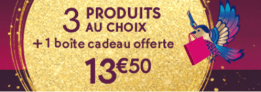 3 produits au choix + 1 cadeau pour 13€50 chez Yves Rocher