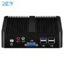 XCY Quad-Cores Mini PC Intel Pentium J2900 Windows 10 Linux DDR3L RAM mSATA SSD WiFi Dual NIC RS232 HDMI VGA 4xUSB Fanless – Intel Celeron N2930 NO RAM NO SSDWiFi