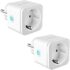 Pack de 4 Prises Connectées 16A WiFi, TECKIN Prise Intelligente, Surveillance de la Consommation d’énergie, Compatible avec Alexa et Google Home, Commande Vocale, Contrôle à Distance et de Temps