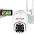 Caméra de Surveillance sur Batteries Extérieure/Interieur sans Fil HD 1080P Caméra IP WiFi avec Panneau Solaire Détection de Mouvement Audio à 2 Voies PIR Grand Angle 130 °