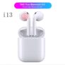 I13 TWS Bluetooth Headset Touch Operation Casque Bluetooth stéréo et microphone – Blanc – blanc Chine