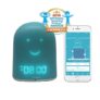 Réveil Enfant connecté UrbanHello REMI – Jour Nuit éducatif et Suivi du Sommeil – Babyphone Audio avec alertes de Bruit 5-en-1 – Veilleuse – Enceinte de Musique – en Bleu