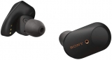 Sony WF-1000XM3 Écouteurs sans fil Bluetooth à Réduction de Bruit True Wireless avec boitier de rechargement compatibles iOS et Android, Noir, avec Amazon Alexa Intégrée