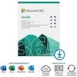 Microsoft 365 Famille | jusqu’à 6 utilisateurs | 2020 | 1 appareil | 1 an | PC/MAC/Chromebook | Téléchargement