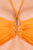 Maríemeili Haut de bikini bandeau Cassia Orange