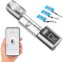 WE.LOCK Serrure de Porte biométrique Intelligente à Empreinte Digitale,Serrure Connectée,cylindre empreinte digitale,Serrure digitale,avec RFID carte,Connexion Bluetooth Wi-Fi