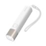 Original xiaomi SOLOVE X3 LED Flashlight 3000mAh Mobile Power USB Multi-function Brightness Torch Power Bank Portable Lighting – White Type-C White