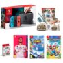 Pack Switch Néon + Kit Labo et ensemble de personnalisation + Fifa 20 +Team Sonic Racing + Mario Lapins Crétins