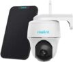 Reolink Caméra Surveillance WiFi Extérieure Argus PT avec Panneau Solaire, 1080p Caméra IP sur Batterie sans Fil, Pan/Tilt, Audio-Bidirectionnel, Détection Mouvement PIR et Fente de Carte Micro SD