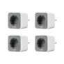 OSRAM Smart+ Lot de 4 Prises Connectées – Blanc/Gris – Zigbee – Compatible Android & Amazon Alexa