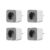 OSRAM Smart+ Lot de 4 Prises Connectées – Blanc/Gris – Zigbee – Compatible Android & Amazon Alexa