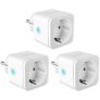 3 x Prises Intelligentes Wi-FI, TECKIN16A Mini Smart Outlet Compatible avec Android et IOS Alexa(Echo et Echo Dot) Google Home