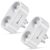 Slitinto prise intelligente 2 en 1 WiFi Smart Plug Compatible Alexa, Google Home et IFTTT, Aucun Hub Requis Il est possible d’utiliser l’APP pour contrôler à tout moment et à tout endroit 16A – 2 pack