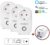 Prise Intelligente WiFi Prise Connectée Intelligente WiFi Prise Courant-Prise française (lot de 3, blanc)