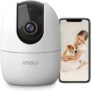 Imou Caméra Surveillance WiFi Intérieure, 2.5K Caméra 360° Connectée Smartphone avec Détection Humaine AI Suivi Intelligent Sirène Audio Bidirectionnel Compatible Alexa pour Bébé/Animaux(Ranger 2 4MP)