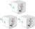 3 x Prises Intelligentes Wi-Fi TECKIN 16A Mini Smart Outlet Compatible avec Android et iOS Alexa (Echo et Echo Dot),Siri, Google Home