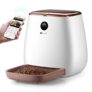 Distributeur Croquettes pour Chat / Chien avec WIFI Caméra HD 1080p Houzetek Distributeur électronique de Croquettes pour Animaux Chiens et Chats Messagerie Vocale Vision Nocturne 3.3L