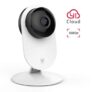 YI Caméra de Surveillance 1080p Caméra de sécurité Caméra IP Espion Bébé Moniteur Wifi avec Objectif Grand Angle Service Cloud Disponible