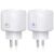 Prise Connectée Wifi 16A-3680W,ANOOPSYCHE Prise Intelligente Compatible avec Amazon Alexa Google Home IFTTT, Aucun Hub Requis, Prise Programmable Télécommande Réglage de Minuterie par App(Lot de 2)