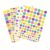 Maxi pochette de 4400 gommettes géométriques adhésives couleurs pastels