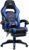 Chaise Gaming de Bureau Fauteuil Gamers Siège Ergonomique Hauteur Réglable avec Repose-pieds Bleu