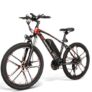 Samebike MY-SM26 Smart Folding Electric Bike 10Ah Battery 26 Inch Tire – Black Red