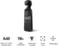 DJI Osmo Pocket – Stabilisateur de Cardan 3 Axes avec Caméra Intégrée, Utilisation Compatible avec Smartphone, Android, Caméra Intelligente