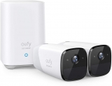 eufy Security Système de caméra Surveillance WiFi Extérieure sans Fil, eufyCam2 2 caméras + 1 Base, Autonomie de 365j, HD 1080p, Étanchéité IP67, Vision Nocturne, Compatible avec Amazon Alexa