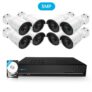 REOLINK Kit Caméra Surveillance PoE 16CH NVR 3TB avec 8X Caméra IP PoE Extérieur Infrarouge Vision Nocturne Extérieur Système de Vidéo Surveillance RLK16-410B8 (16CH 5MP 3TB HDD)
