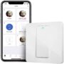 Interrupteur Va et Vient Intelligent (FIL NEUTRE REQUIS), Interrupteur à 2 Voies Connecté WiFi Compatible avec Alexa, Google Home et SmartThings, Interrupteur Mural avec Contrôle Vocal à Distance