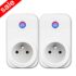 Emylo télécommande SMART Wifi Interrupteur sans fil Relais minuterie de coupe-circuits Compatible avec Alexa Echo Google Home iPhone Android App 2 packs