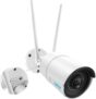 Reolink Caméra de Sécurité Extérieure 4MP, Caméra IP de Vidéosurveillance WiFi 2,4GHz/5GHz, avec Étanchéité IP66, Vision Nocturne à 30m, Détection de Mouvement, Enregistrement Audio, RLC-410W