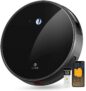 Robot Aspirateur, Contrôle par Wifi/APP/Télécommande 2200 Pa/50dB Silencieux Capacité de 600ml Surface en verre trempé Compatible avec Alexa et Googlehome Idéal pour Poils d’Animaux Lefant-M520