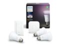 Philips Hue Kit de démarrage White and Color Ambiance 3 x E27 9.5 W [pont et interrupteur avec variateur inclus]