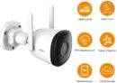 Caméra de Surveillance WiFi Extérieure Imou, 1080P Caméra IP WiFi Extérieure Étanche IP67 avec Vision Nocturne de 30m, Détection de Mouvement AI, Compatible avec Alexa Google Home (Bullet 2C)