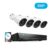 Reolink 8 Canaux 5MP Kit Caméra Surveillance PoE avec 4X Caméras IP PoE Extérieur Infrarouge Vision Nocturne Système de Vidéo Surveillance PoE pour la Maison l’Entreprise RLK8-410B4 (8CH 5MP 2TB HDD)