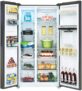 Réfrigérateur congélateur americain CHIQ, 559L, compresseur inverseur, froid ventilé, total no frost, noir acier inoxydable