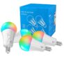 MoKo Ampoule WiFi LED [Lot de 4], Ampoule Intelligente Connectée 9W E14 Compatible avec Alexa Echo & Google Home